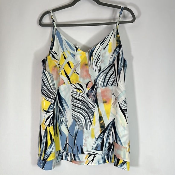 Addition Elle Chiffon Double Layer Pattern Tank Top - Picture 11 of 11
